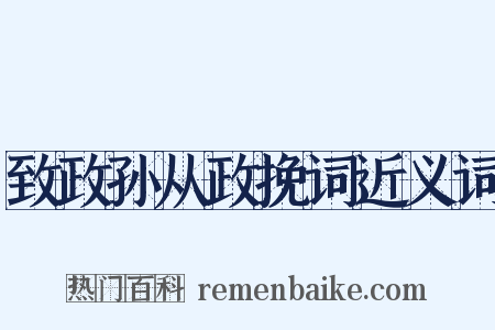 致政孙从政挽词近义词是什么意思的图片
